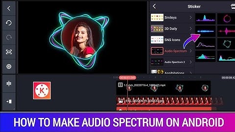 How To Make Audio Spectrum In Kinemaster | Audio Visualizer On Android | Kinemaster Audio Spectrum