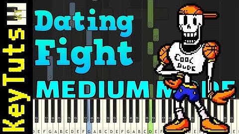 Learn to Play Dating Fight from Undertale - Medium Mode [Piano Tutorial] (Synthesia)