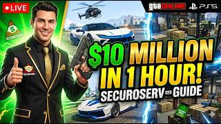 HOW TO MAKE $10,000,000 IN 1 HOUR! 💰 SecuroServ CEO Guide (PS5 Live)