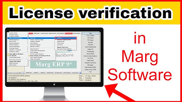 License verification in marg software