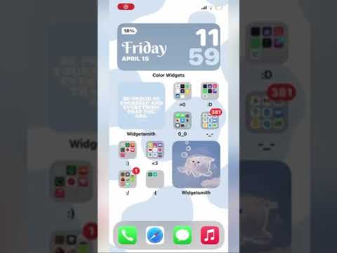 Blue Home Screen