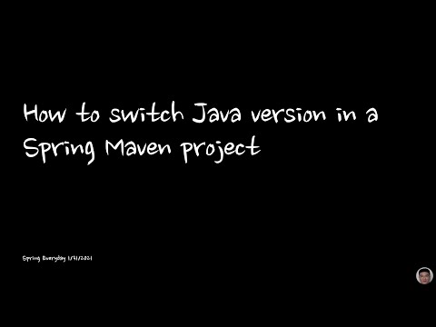How to switch Java version in a Spring Maven project