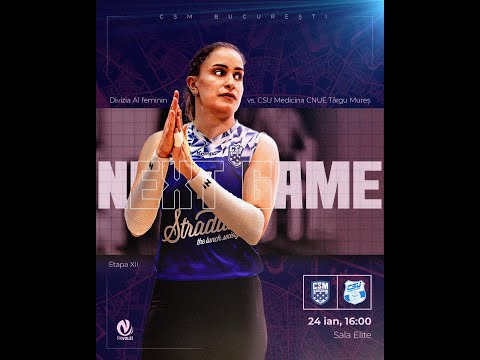 LIVE | 𝐂𝐒𝐌 𝐁𝐮𝐜𝐮𝐫𝐞𝐬𝐭𝐢 🆚️CSU Târgu Mureș | Volei A1F