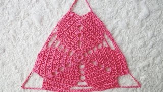 Треугольный мотив The triangular motif Crochet