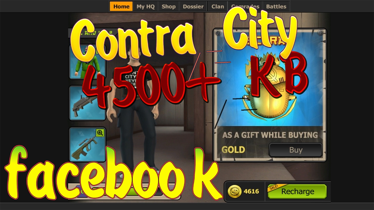 Contra City facebook Bought 4500+ Contra bucks TheGrom