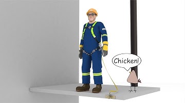 Fall Clearance, Arresting Force and Free Fall Distance - 3D Animation - (Light-Hearted Version)