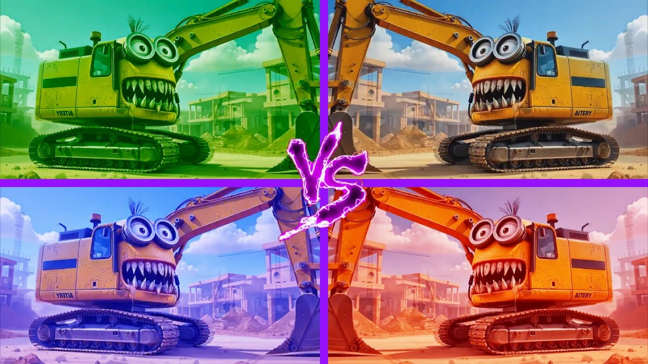 🚜😰🥶MINION EXCAVATOR MONSTER🎶 Coffin Dance Song
