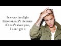 Justin Bieber Ft Travis Scott No Sense Lyrics 