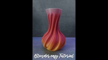 Create a spiral vase in Blender EASY TUTORIAL !!