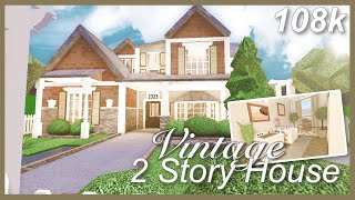 Bloxburg - Vintage 2 Story House Speed-build