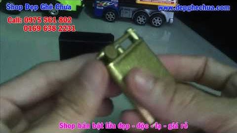 Bật lửa xăng đá cò mổ Zorro có bánh xe