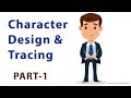 Photoshop Tutorial: Character tracing in Photoshop in Hindi | Character Design in Photoshop