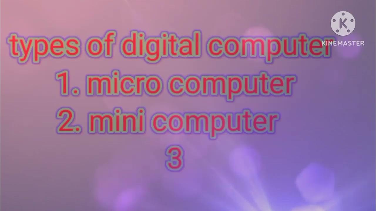 computer kitne prakar ke hote hai YouTube