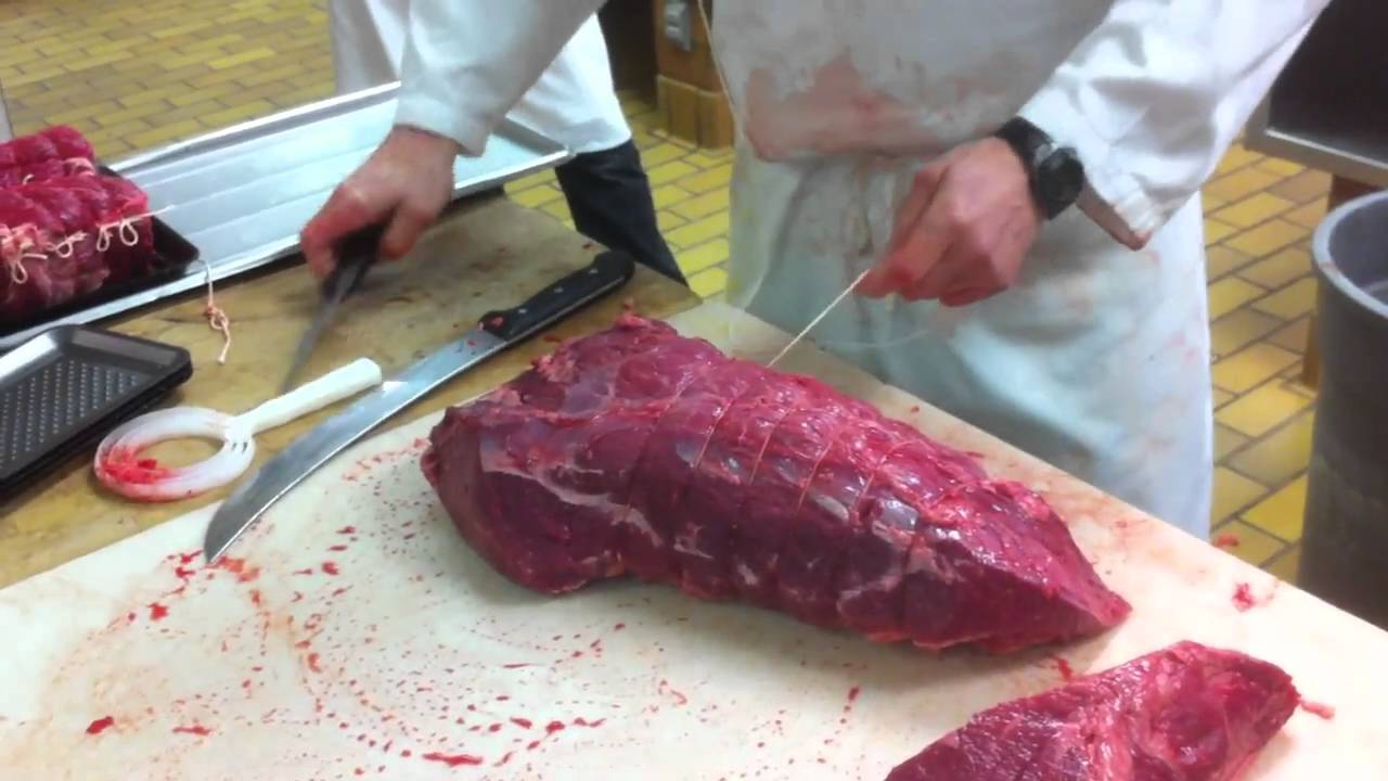 Meat Cutting demo - Beef Hip Outside Round