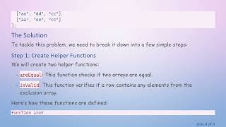 How to Get Unique Values from a 2D Array while Removing Duplicates from Another Array