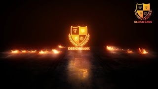 ID #1161 - Fire Storm Logo Animation Intro Reveal - Design Bank Logo Animation