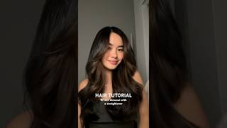 quick & easy BLOWOUT hair tutorial with a straightener #shorts #hairtutorial