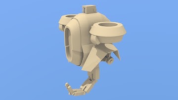 Sci-Fi Drone Modeling Timelapse