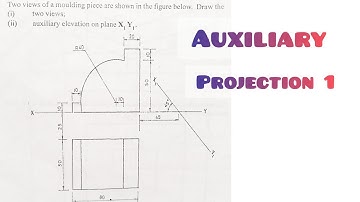 Auxiliary Projection 1 in | Technical drawing | Engineering drawing |