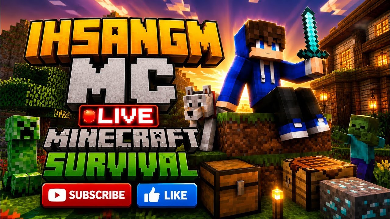 🔴 LIVE MABAR MINECRAFT SURVIVAL INDONESIA VERSI TERBARU JAVA & BEDROCK ...