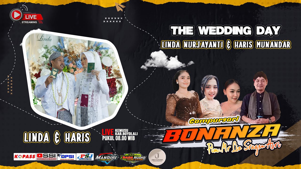Live Wedding LINDA NURJAYANTI & HARIS M || Campursari BONANZA || NADA AUDIO || MANDIRI MULTIMEDIA