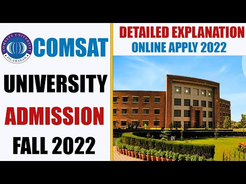 Comsat University Islamabad Admission Fall 2022