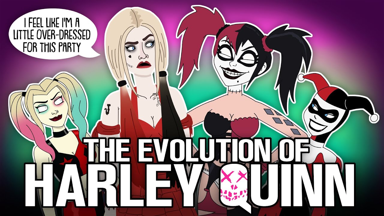 The Evolution Of Harley Quinn (Animated) - YouTube