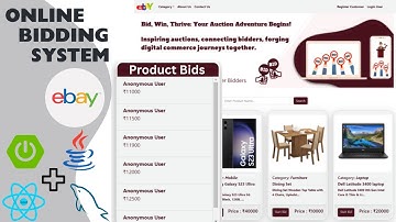 Online Bidding System Project using Spring Boot, React Js & MySQL | Online Auction System Project