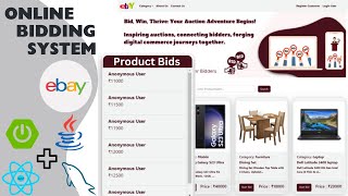 Online Bidding System Project using Spring Boot, React Js &amp; MySQL | Online Auction System Project