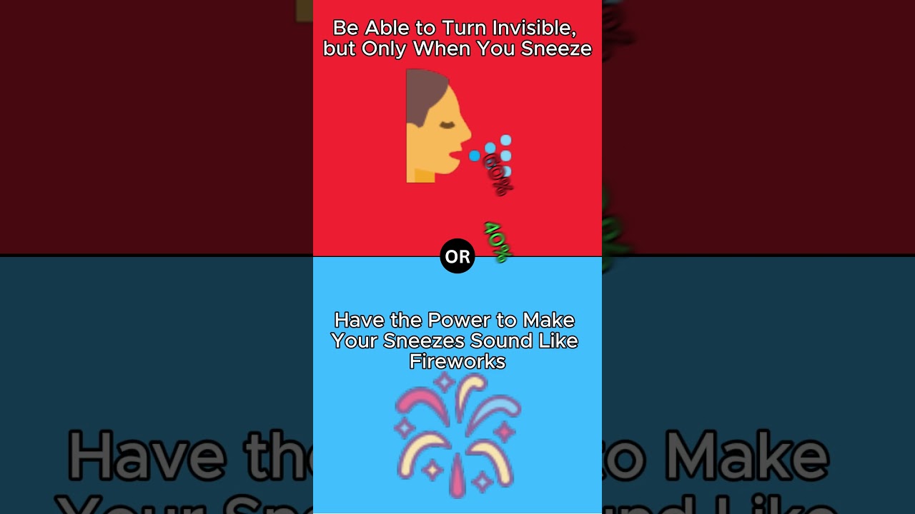 Would You Rather Eps 4 #shorts #whatwouldyourather #wouldyourather