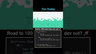 I Built a Fire Footer Using Pure CSS 🔥