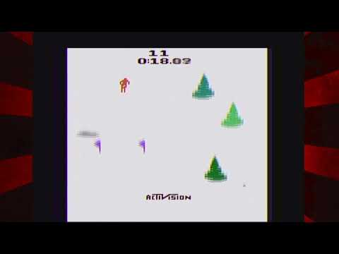 Atari 2600 Activision Skiing Game 3 28.14 - YouTube