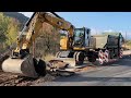 Brand New Caterpillar M320F Excavator Removing The Old Asphalt Road - Intercat SA