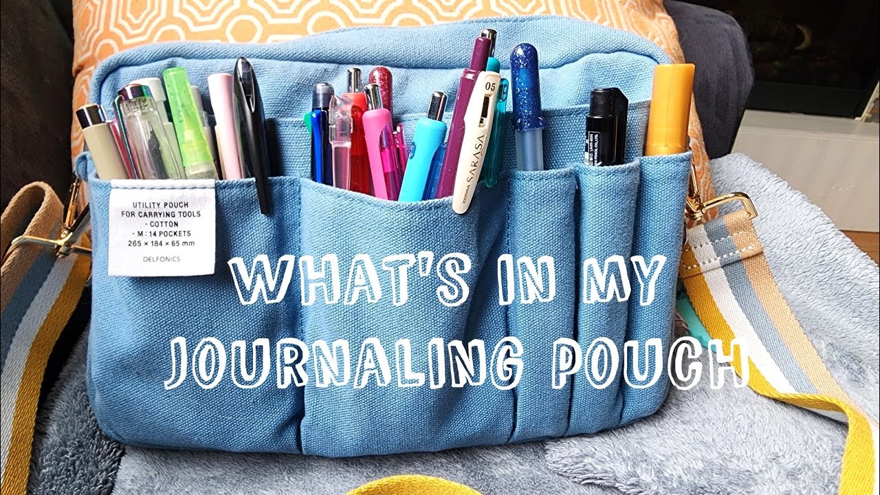What's in my Journaling Pouch 🩵 Delfonics Bag Tour