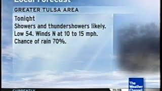 The Weather Channel Intellistar 1 Sd Local Forecast 2008-05-14T2318-0500 Tulsa, Ok