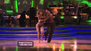 Ralph Macchio and Karina Smirnoff Salsa