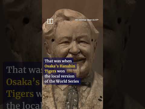 IN A MINUTE: KFC Japan disposes ‘lucky’ Colonel Sanders statue #shorts