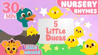 Five Little Ducks + Wheels On The Bus + more Little Mascots Nursery Rhymes & Kids Songs