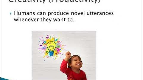 The Design features of the English language - Human vs animal communication