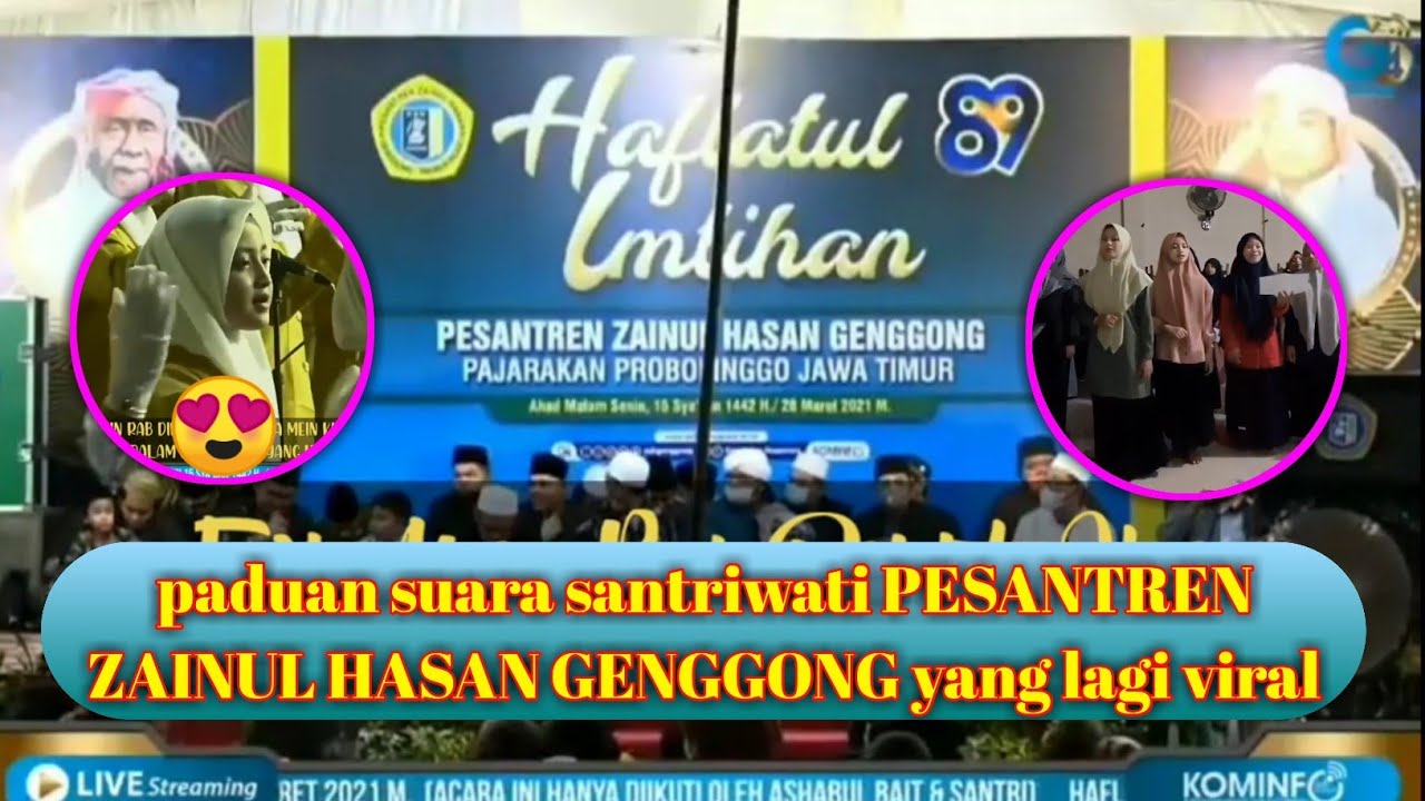 Tujh Mein Rab Dikhta Hai versi paduan suara santriwati PESANTREN ZAINUL HASAN GENGGONG yang viral