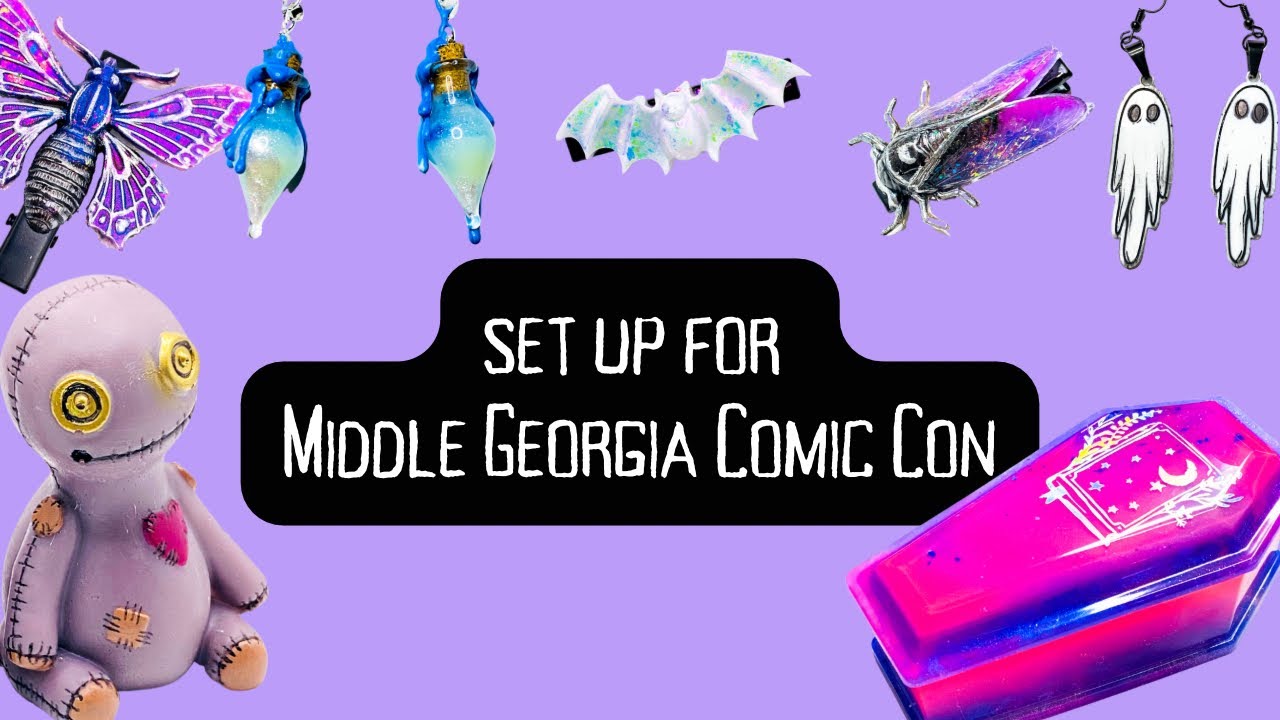 Set up for a local comic con with 