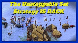 UNDEFEATED SET STRATEGY | 1v1 Set vs Loki #aom #ageofempires