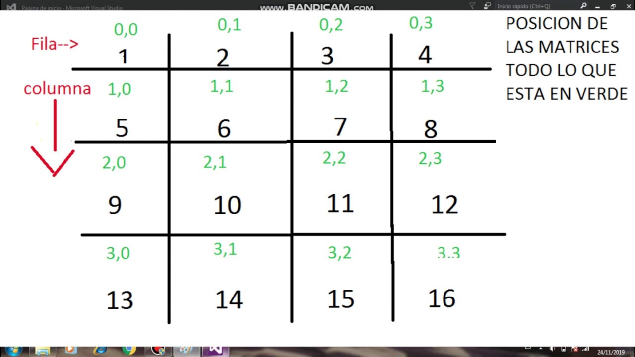 matriz 4x4 suma diagonal ,diagonal superior en c# windows Forms ...