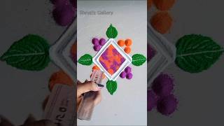 Daily rangoli design #rangoli #youtubeshorts #shorts #rangolidesigns #kolam #muggulu #dailyrangoli