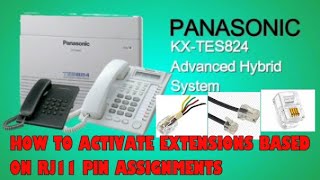 PANASONIC KX-TES824 ADVANCED HYBRID PABX SYSTEM | HOW TO TERMINATE TELEPHONE CABLES TO RJ11 HEAD