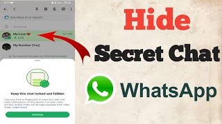 How to Hide and Lock WhatsApp Chats | Easy Step-by-Step Guide #whatsapp #android screenshot 4
