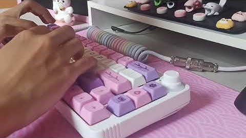 ASMR Sound test review on TM 680 TOM680 68% mechanical keyboard with akko switches