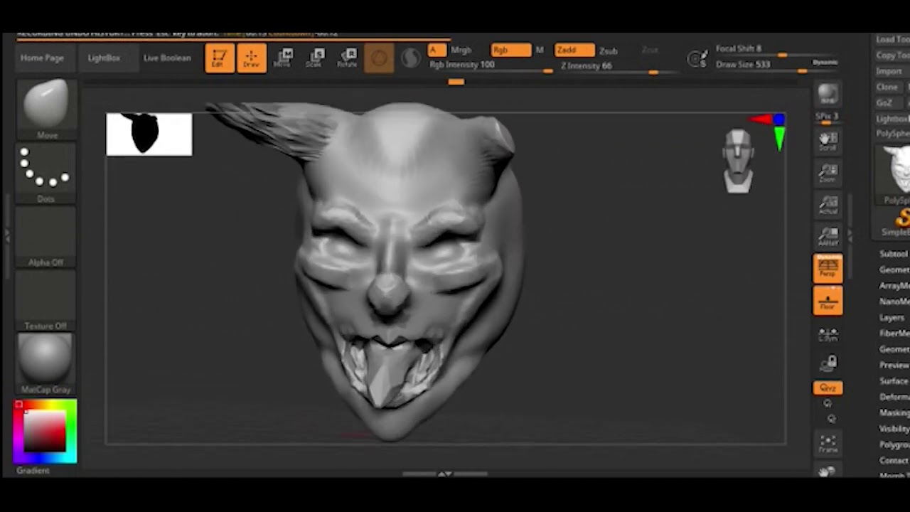 3DCD ZBrush practice
