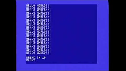 C64 Programming Lesson 1