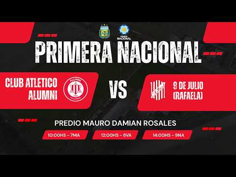 Ref:_SS36jHUbb8 ⚽ BARBARIE  | PRIMERA NACIONAL DE AFA - ALUMNI VS 9 DE JULIO  - (RAFAELA) - VIVO